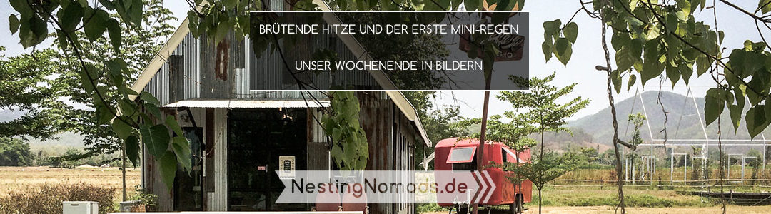Brütende Hitze und der erste Regen – Unser Wochenende in Bildern