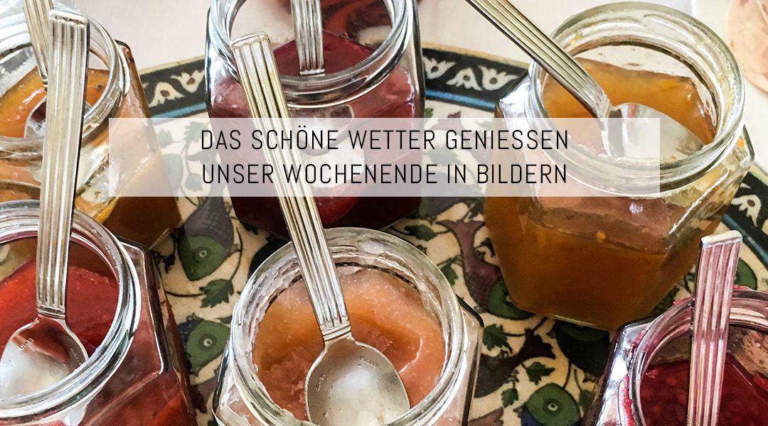 Das schöne Wetter genießen – Unser Wochenende in Bildern