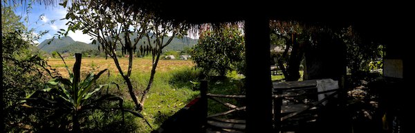 Aussicht von unserem Bungalow in Pai Aussicht von unserem Bungalow in Pai