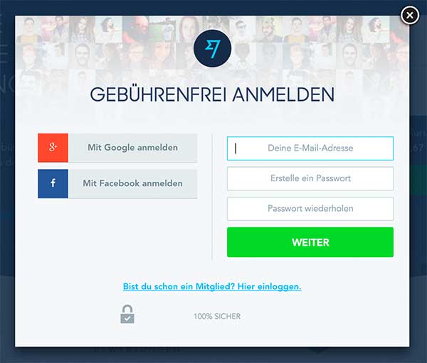 Screenshot von TransferWise Nutzung