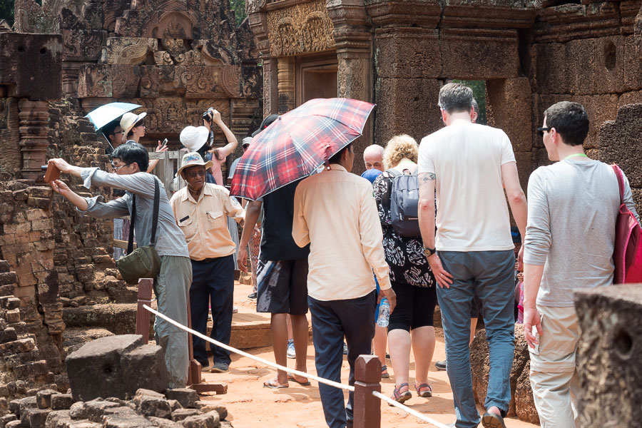 Banteay Srei 2018 - Gedränge wo man hinschaut